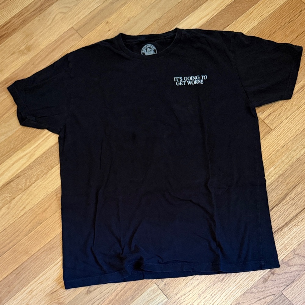 It’s going to get worse Black Graphic Men's T-Shirt size L
